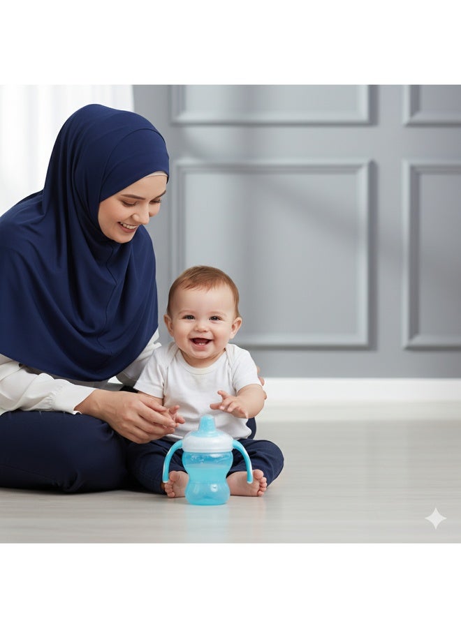 Momeasy 6oz/180ML Training Cup with Handle 45203 Blue - Image 2