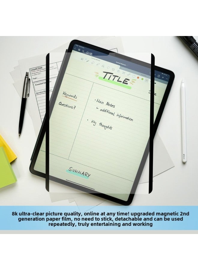 Magnetic Suction 2 Generation Detachable Paper Film For IPadPro11 Inch 10.9 Inch Writing Kent Paper Writing Film Huawei-Color: Removable Paper-like Film-Dimensions:MatePad 2023 (11.5 Inches) - Image 5