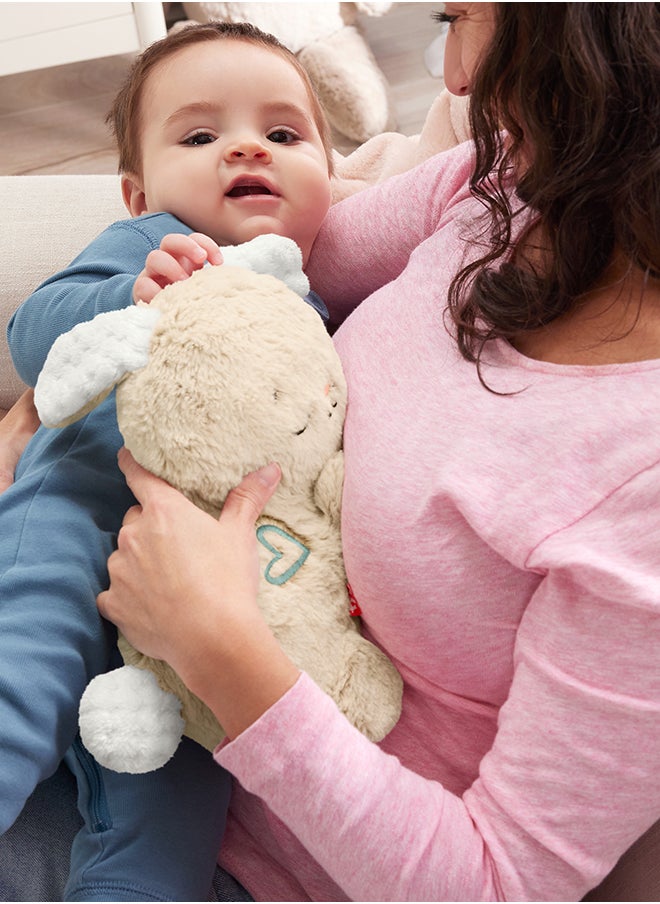 Fisher-Price آلة صوت الأطفال لتهدئة واستقرار الأرنب القابل للحمل مع الموسيقى والأضواء والحركة للأطفال حديثي الولادة  - Image 4