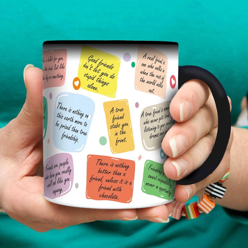 exciting Lives فنجان سحري مثير برسائل سرية للصداقة هدية لعيد الميلاد أو الذكرى السنوية للأصدقاء أو الأخ أو الأخت أو ابن العم هدية ليوم الصداقة - Image 4