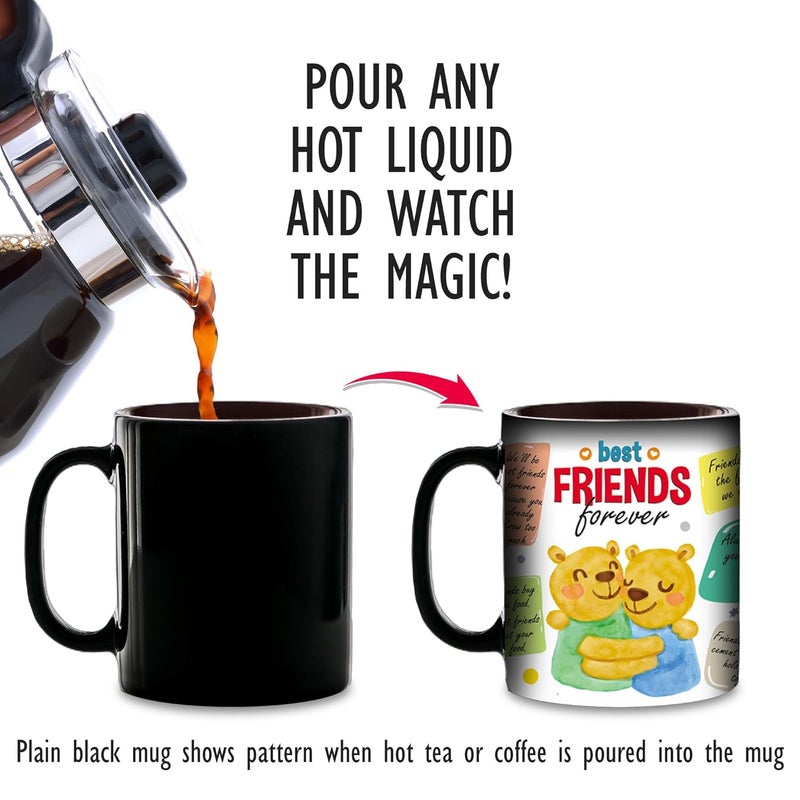 exciting Lives فنجان سحري مثير برسائل سرية للصداقة هدية لعيد الميلاد أو الذكرى السنوية للأصدقاء أو الأخ أو الأخت أو ابن العم هدية ليوم الصداقة - Image 5