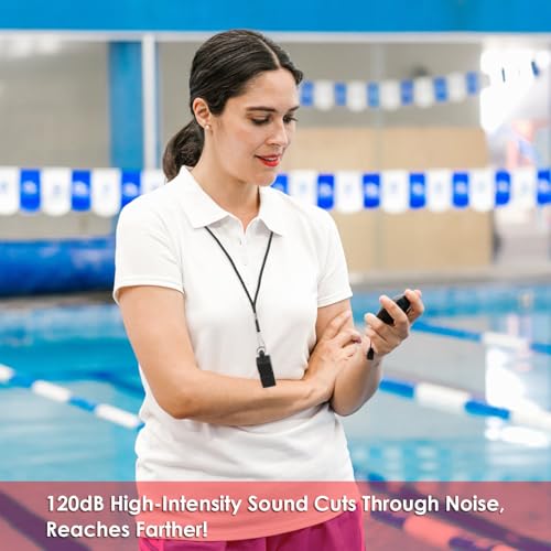 smrtcol Whistles 10 Pack Sports Whistles with Lanyard Loud Crisp Sound Pealess Whistles for Referees Coaches and Lifeguards - Image 4