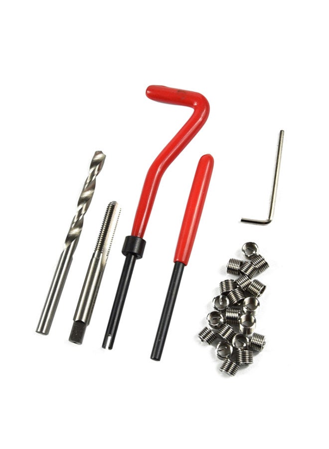 25Pcs M6 x 1.0 Thread Repair Kit Helicoil Compatible 6mm Damaged Threads