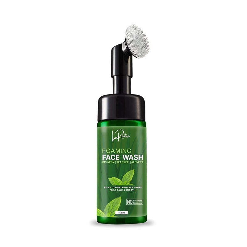 La Rostro Combo Foaming Face Wash I Bio Neem I Tea Tree I Aloe Vera 160 ml and Onion Hair Oil For Hair Growth Hair Fall Control 200ml - Image 2
