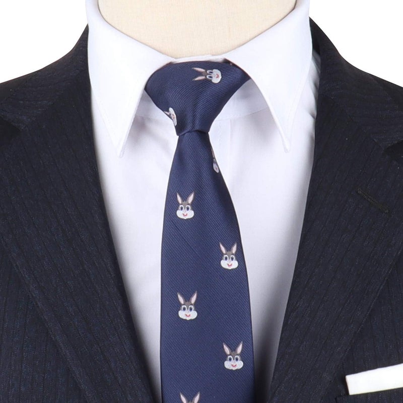 AUSCUFFLINKS Animal Ties | Woven Skinny Neckties | Groomsmen Wedding Ties | Work Ties for Him - Image 2