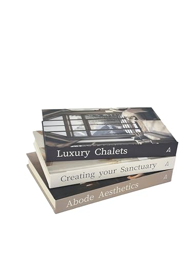 Array & Arrow Array Arrow Decorative Book Set of 3 for Home Decor Hardcovered Book Set for Home Decor Coffee Table Dcor Fake Books for Decoration Faux Books for Decoration Small Blank Pages - Image 1