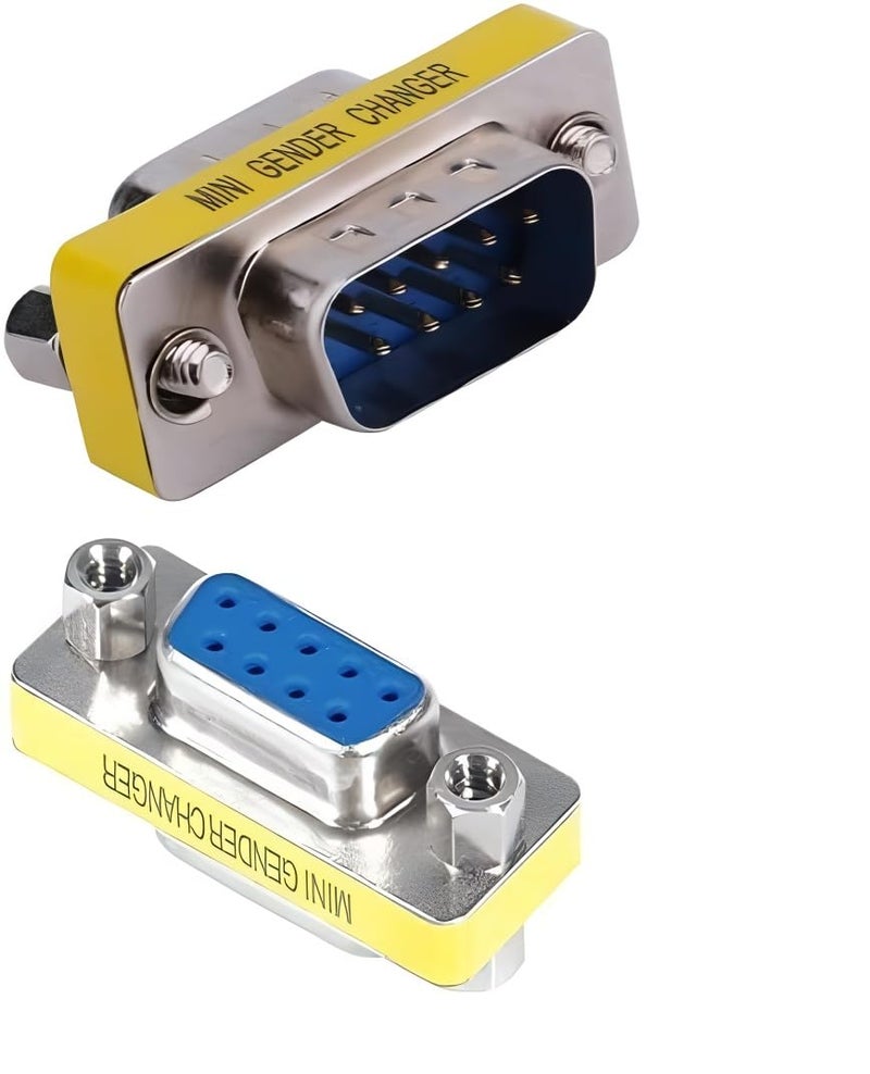 KNEUTRIX 9 Pin RS-232 DB9 Serial Gender Changer Coupler Adapter (DB9 M/F (3 Pieces)) DB-9 Male to Female - Image 3
