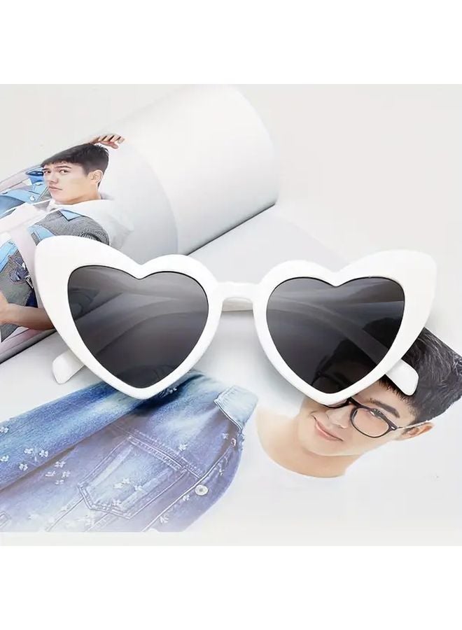 12pcs Pink Heart Shaped Glasses Plastic Party Favors For Wedding Photo Booths - Image 2