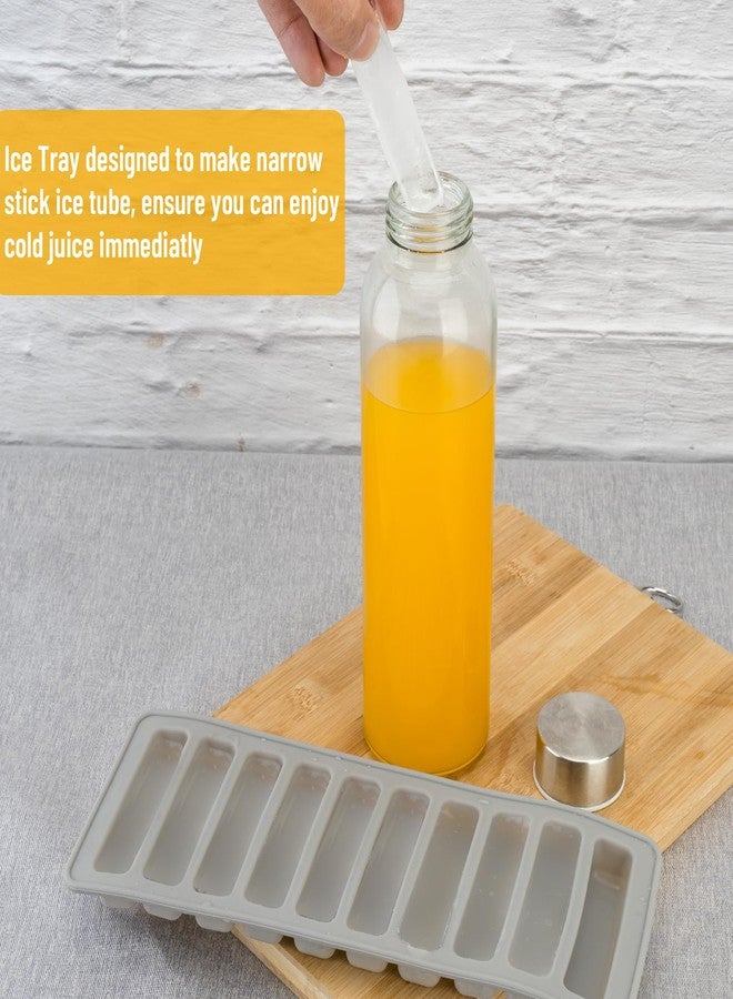 Zukro Glass Juice Bottles with Lids for Juicing 24 oz, Reusable Clear Glass Water Bottles with Stainless Steel Airtight Cap for Refrigerator, 100% Leak Proof, BPA Free, ECO Friendly, Set of 6 - Image 3