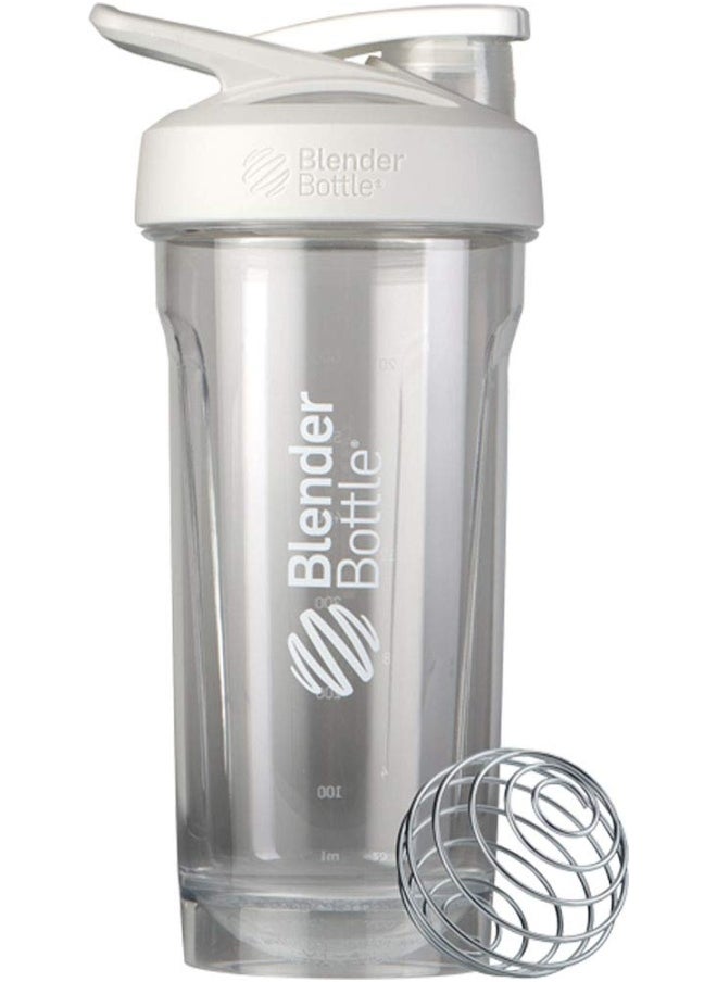 Strada Shaker Cup Perfect For Protein Shakes And Pre Workout 28 Ounce White