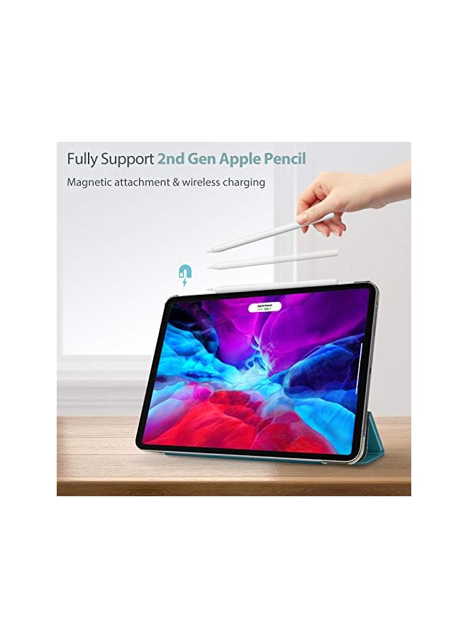 Procases Ipad Pro 12.9 Case 2022/2021 / 2020/2018, Slim Stand Hard Back Shell Smart Cover For Ipad Pro 12.9 Inch 6Th Generation 2022 / 5Th Gen 2021 / 4Th Gen 2020 / 3Rd Gen 2018 -Teal - Image 2