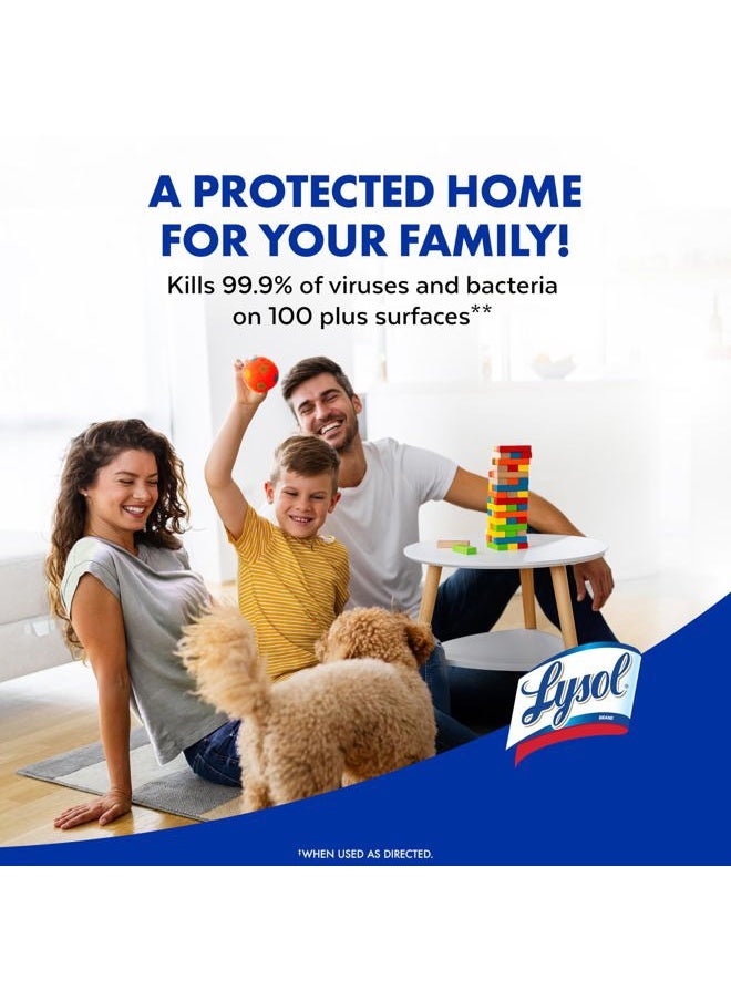 Lysol - Disinfectant Spray, Household Essential Cleaning Supplies, Multi-Purpose Room Spray, Antibacterial Sanitizer Spray, Upholstery Deodorizer, Home and Bathroom, Crisp Linen,19 Fl Oz (Pack of 2) - Image 1