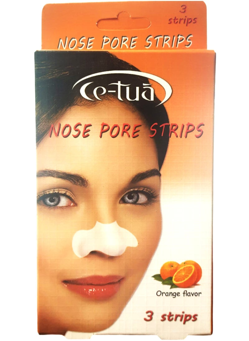 Ce-tua - Nose Pore Strips Orange Flavor - 3 Strips - Image 1