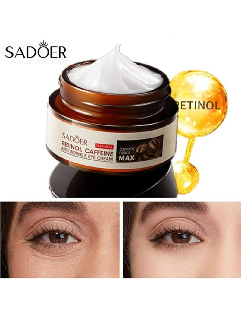 SADOER Retinol Caffeine Anti-Wrinkle Eye Cream - Image 2