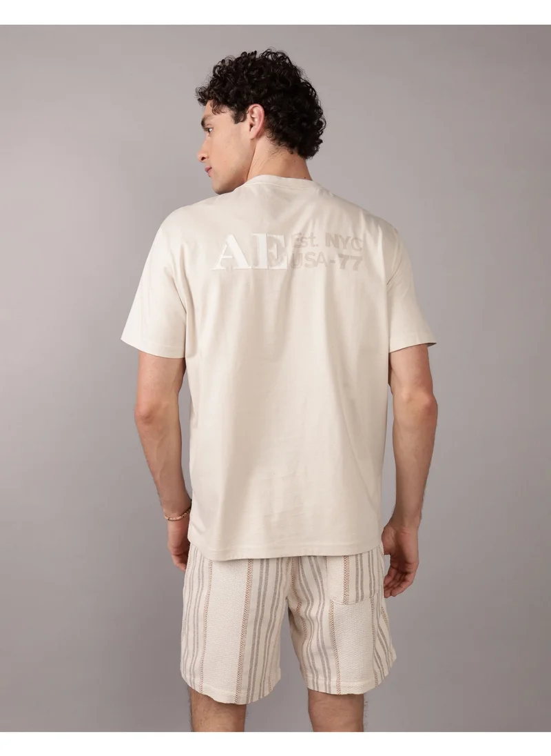 امريكان ايجل AE Applique Logo Graphic T-Shirt