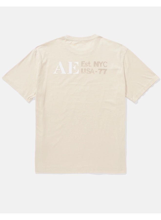 American Eagle AE Applique Logo Graphic T-Shirt  - Image 3