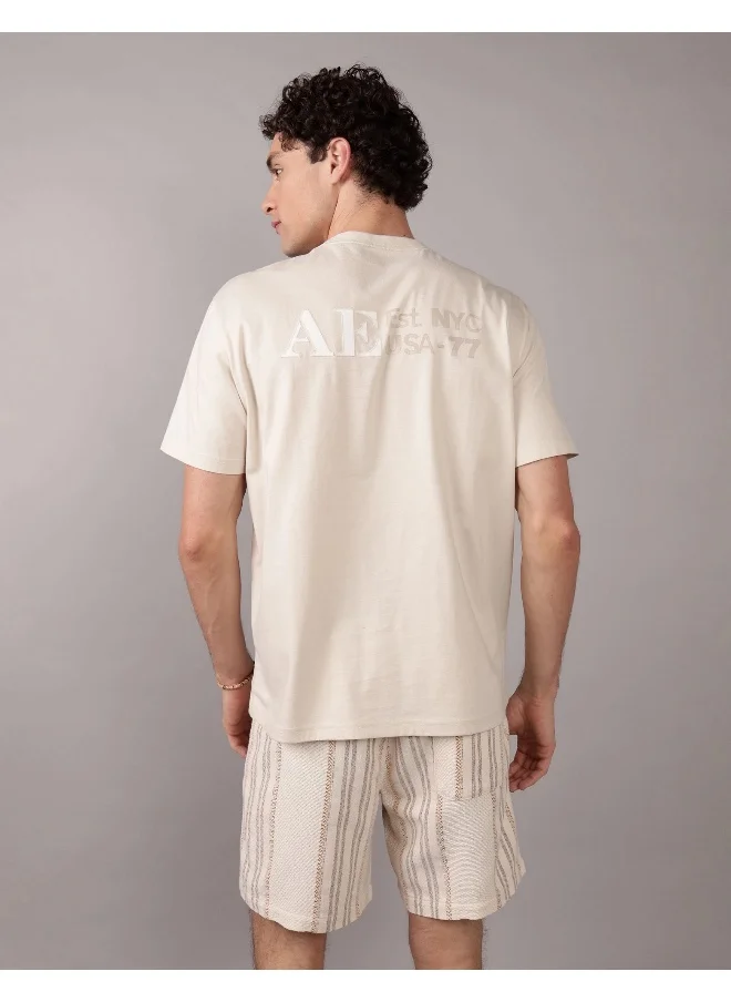 American Eagle AE Applique Logo Graphic T-Shirt