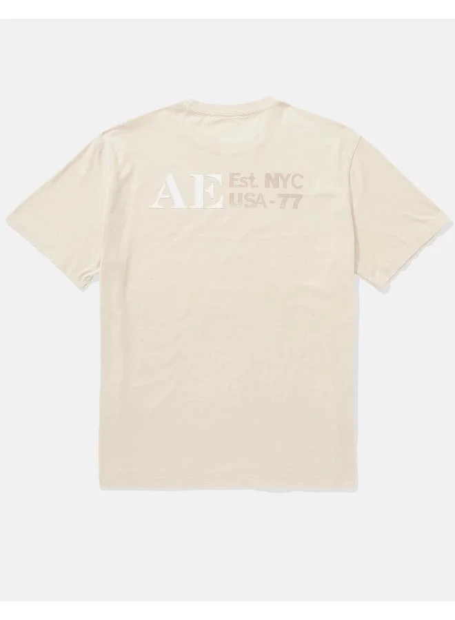 American Eagle AE Applique Logo Graphic T-Shirt