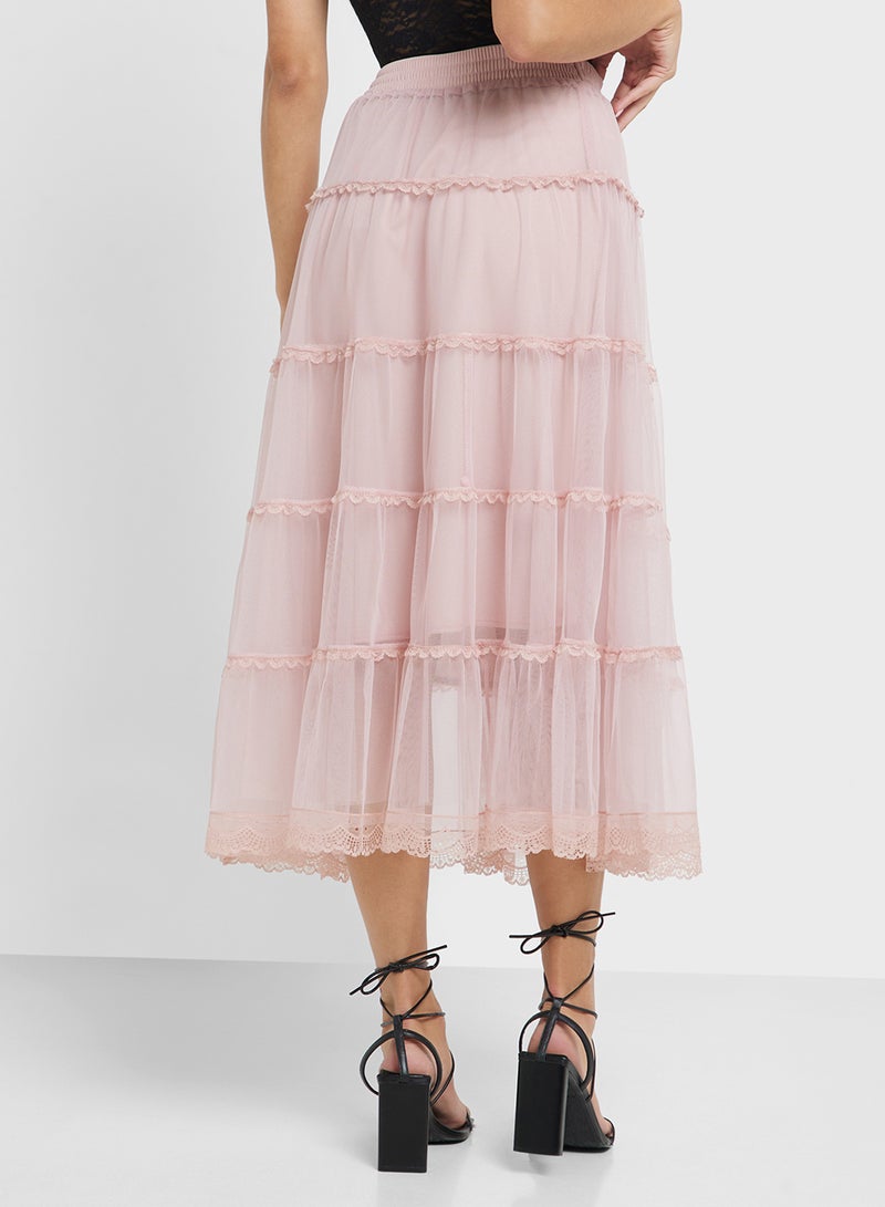 Ginger Tiered Tulle Maxi Skirt  - Image 3