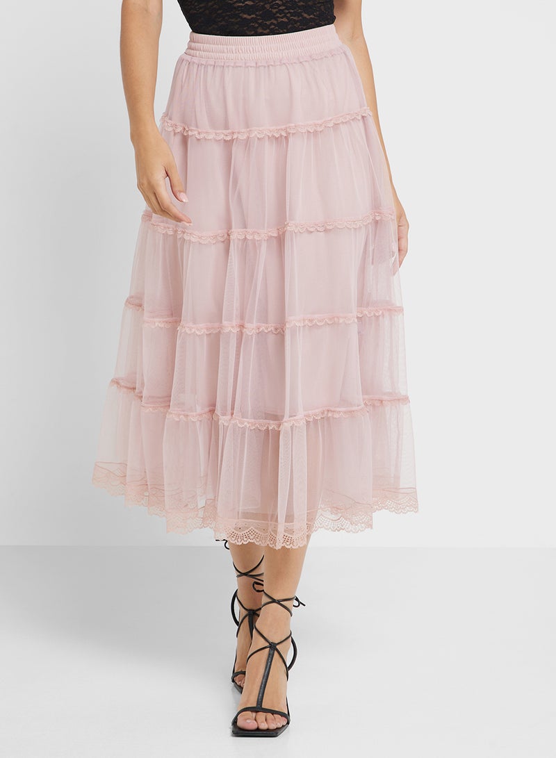 Ginger Tiered Tulle Maxi Skirt  - Image 2