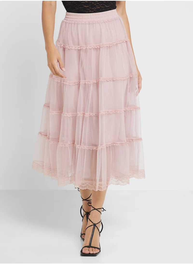 Ginger Tiered Tulle Maxi Skirt