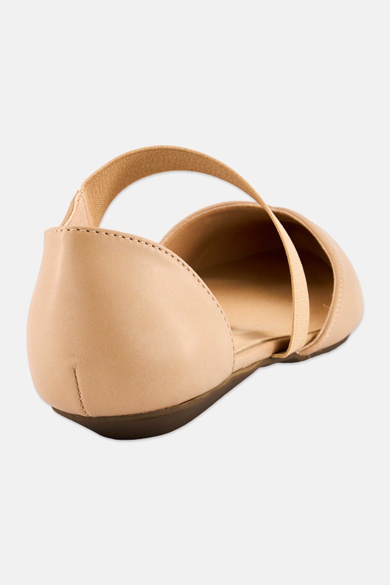 ANNE KLEIN أحذية نسائية أكورسولو مسطحة، بيج - Image 3