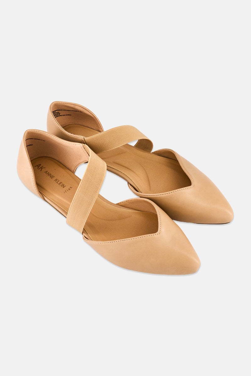 ANNE KLEIN أحذية نسائية أكورسولو مسطحة، بيج - Image 2