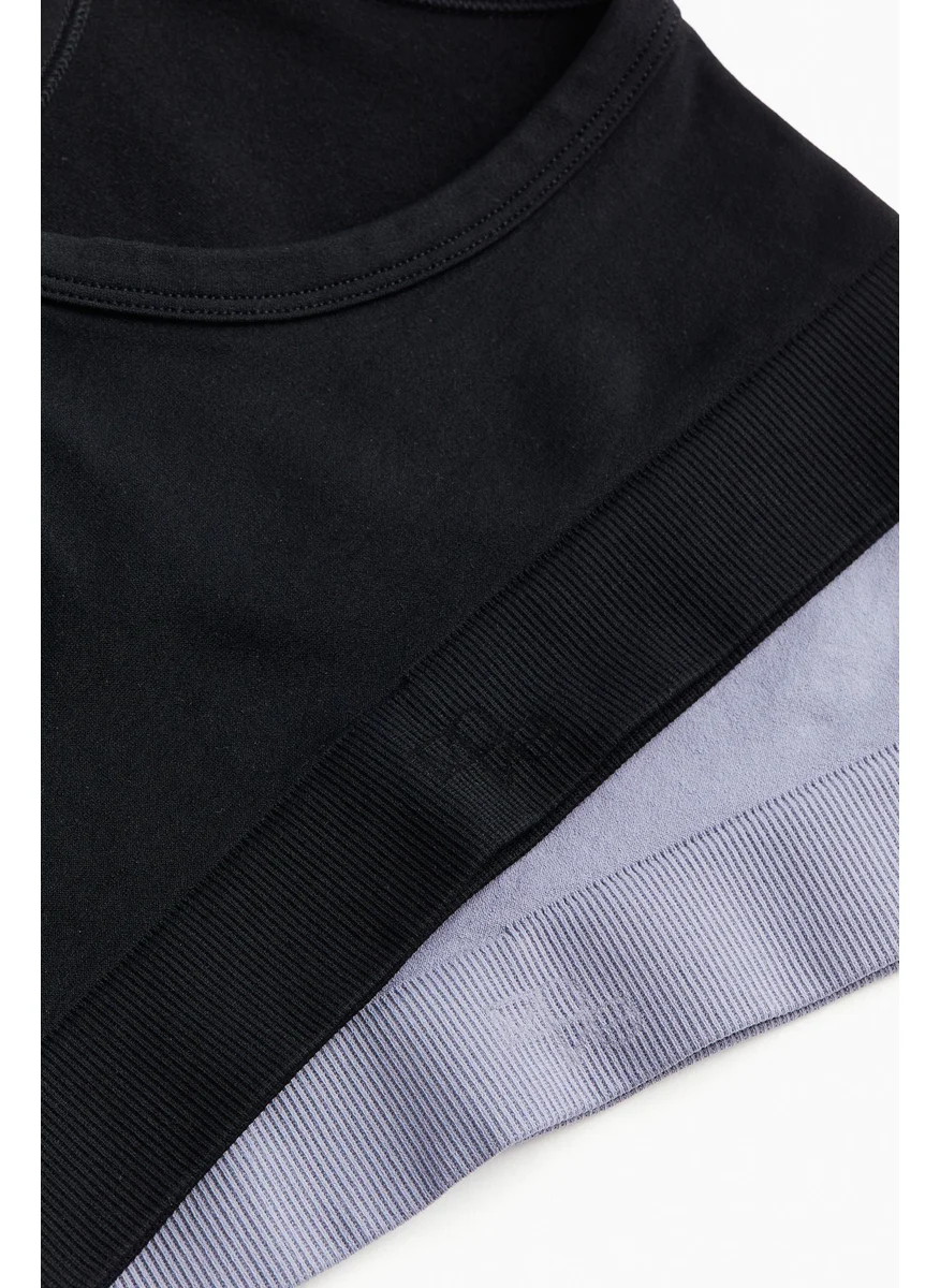 H&M 2-Pack Drymove™ Seamless Sports Tops