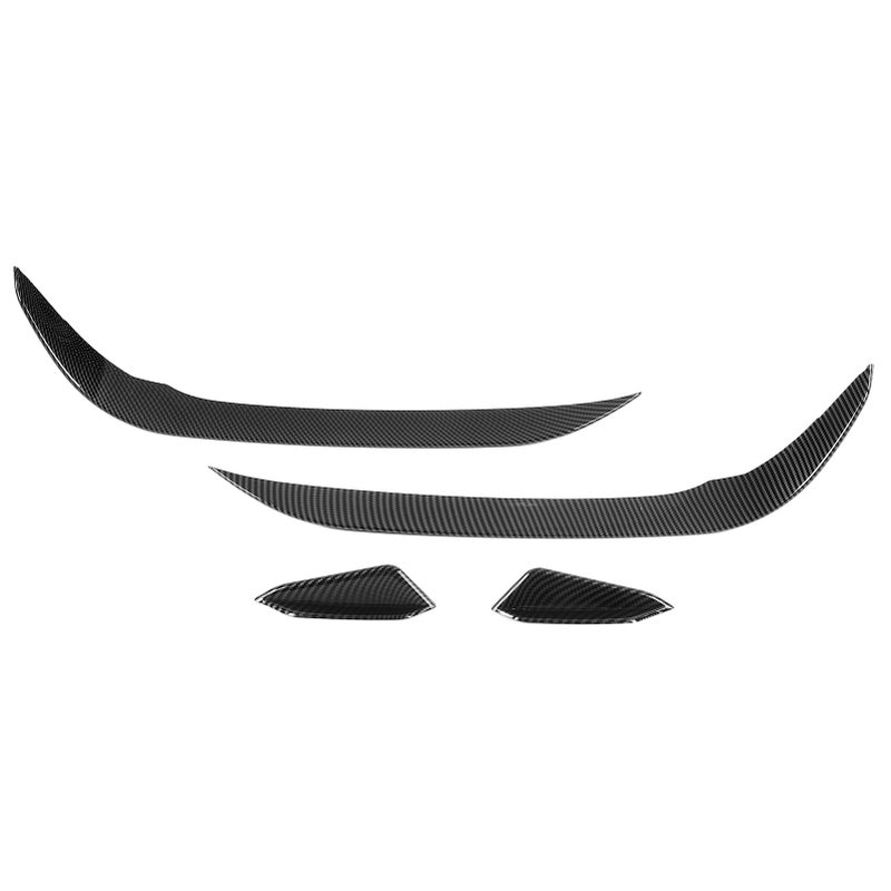 4 قطع من مجموعات الهوائية أمام المصداف (الجناحات الصغيرة), مقاومة للأشعة فوق البنفسجية, لاستبدال موديل MK7.5 GTD للسنوات 2017-2020, بأسلوب الألياف الكربونية - Image 4