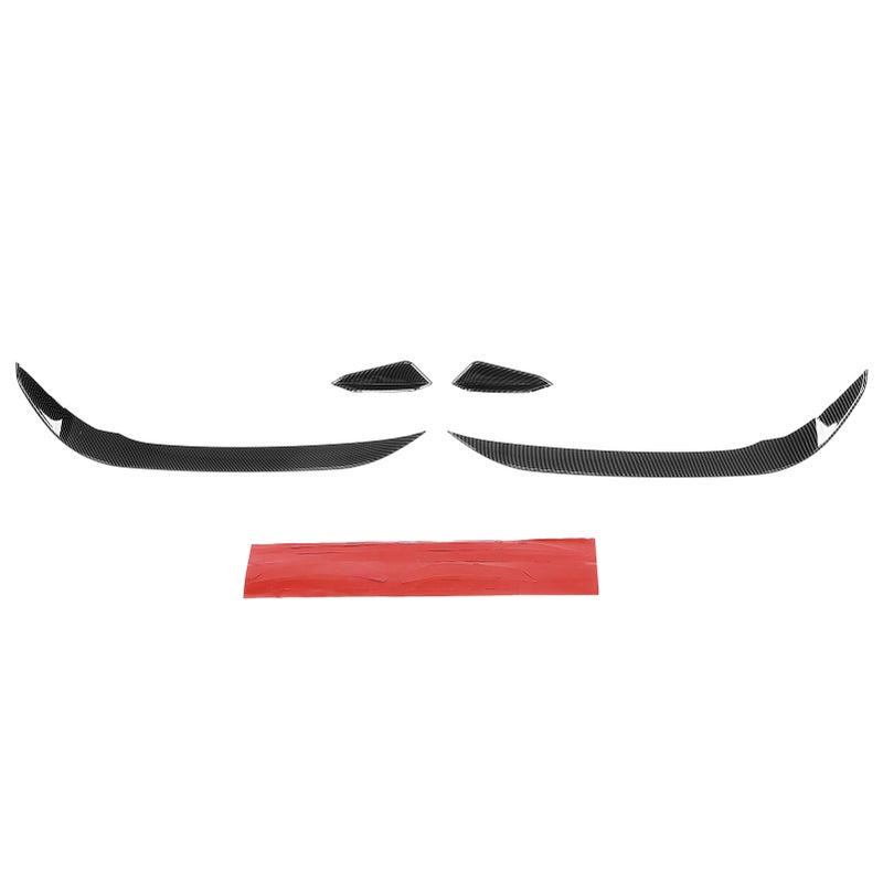 4 قطع من مجموعات الهوائية أمام المصداف (الجناحات الصغيرة), مقاومة للأشعة فوق البنفسجية, لاستبدال موديل MK7.5 GTD للسنوات 2017-2020, بأسلوب الألياف الكربونية - Image 1