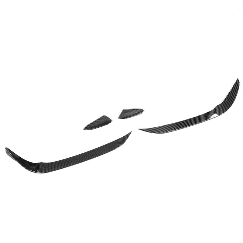 4 قطع من مجموعات الهوائية أمام المصداف (الجناحات الصغيرة), مقاومة للأشعة فوق البنفسجية, لاستبدال موديل MK7.5 GTD للسنوات 2017-2020, بأسلوب الألياف الكربونية - Image 2