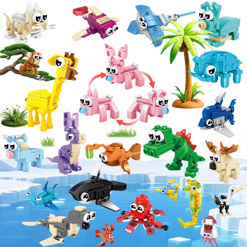 VEMBAP 24 Pack Party Favors for Kids Mini Animal Building Blocks Set Classroom Gifts for Students STEM Toys for BoysEaster Basket Stuffers Birthday Gifts - Image 3