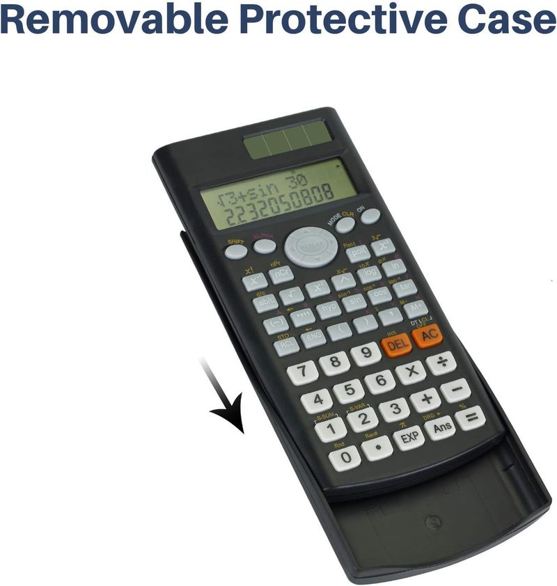 Big & small space compatible - Scientific Calculator, Solar Power, 2 Line Calculator, Calculator for School, Fraction Calculator, Calculator Scientific, Statistics Calculators, College Calculators Trendy economical quality - Image 2
