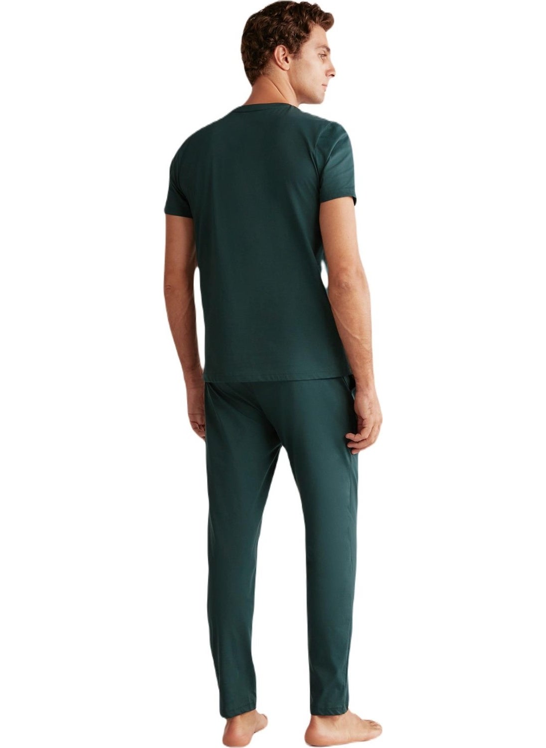 First Touch - Men's Green Pajama Set 402 - Image 1