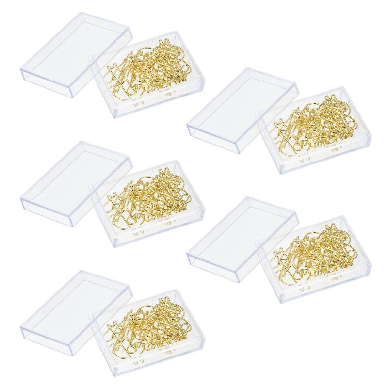 50 Pcs Gold Alloy Dollar Design Decorative Paper Clips Book Page Markers Office School Supplies - Image 2
