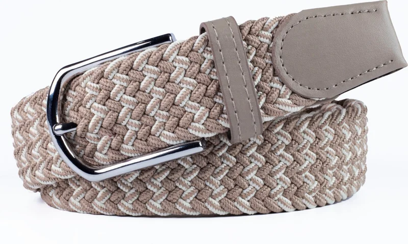 Deribond Men's Belt with Braided Elastic Feature