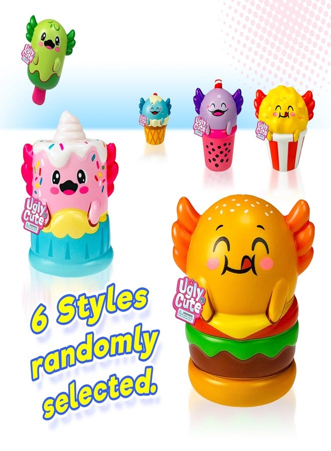 جا-رو لعبة JA-RU جامبو فومية سمندل أكسولوتل سموشي فودي (6 سمندل أكسولوتل متنوعة) لعبة خفيفة إسفنجية لطيفة وقبيحة للأولاد والبنات. لعبة فيدجيت بطيئة الإطلاق للأطفال والمراهقين والبالغين. هدية حفلات سناكسولوتل قابلة للتجميع. 4740-6 - Image 3