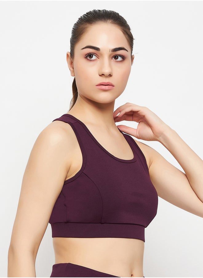 Clovia Medium Impact Padded Racerback Sports Bra  - Image 4