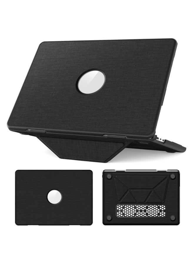 Compatible for MacBook Pro 16 Inch Case, 2021/2023, Foldable Stand, Keyboard Cover, Woven Fabric Anti-Fingerprint Protective Hard Shell Cover - Image 1