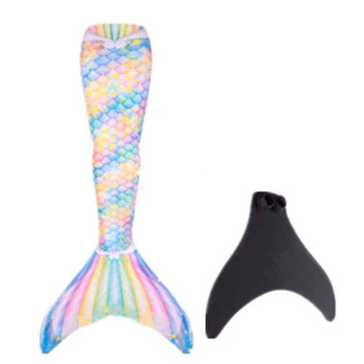 general Kids and Adult Mermaid Tail Swimming Costume Polyester Print Design - Image 1