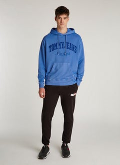 TOMMY JEANS Logo Print Drawstring Pull Over Hoodie  - Image 4