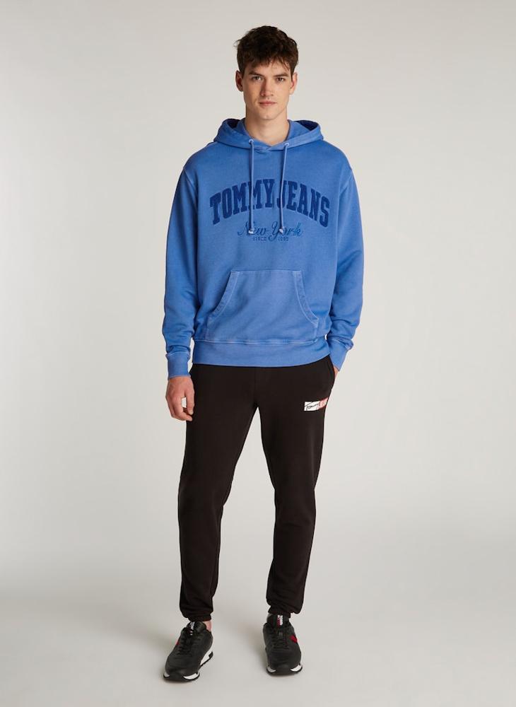 TOMMY JEANS Logo Print Drawstring Pull Over Hoodie  - Image 4