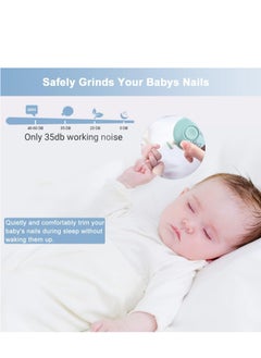 Generic Baby Nail File, Baby Nail Trimmer Electric, Safe Baby Nail Clippers for Newborn Toddler Toes Fingernails, 6 Grinding Heads  - Image 4