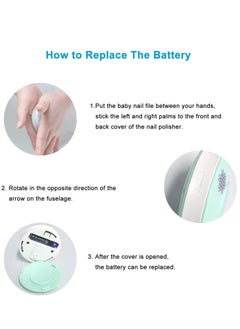Generic Baby Nail File, Baby Nail Trimmer Electric, Safe Baby Nail Clippers for Newborn Toddler Toes Fingernails, 6 Grinding Heads  - Image 5