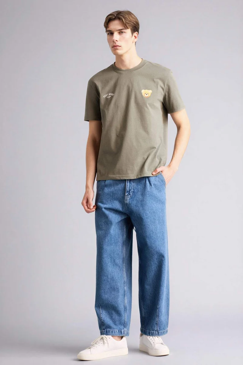 Defacto 100% Cotton Printed T-Shirt