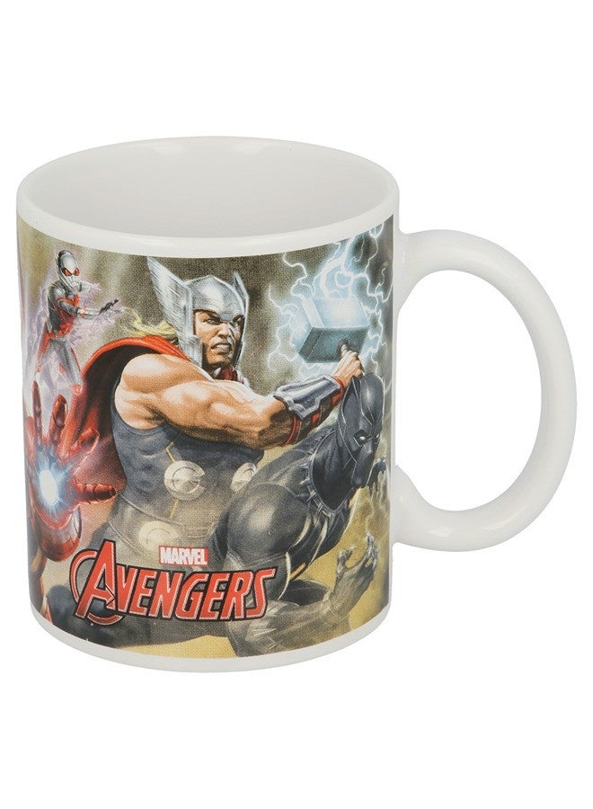 STOR Marvel Mug Ceramic 325Ml Avengers Dust With Handle| Set Of 1 Pcs Tea/Coffee Round Shape| Microwave & Dishwasher Safe, Freezer Safe | Ideal For Daily Use Coffee, Tea,Color Multicolor - Image 1