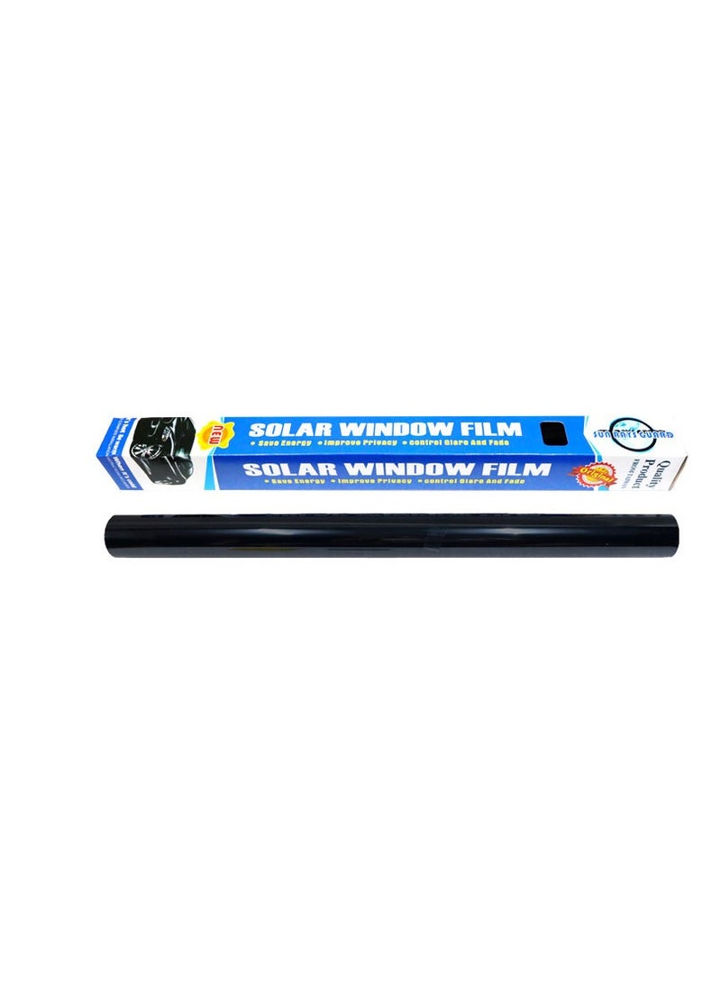 Solar Window Tinting Film Privacy Uv Resistance Car Tint Anti Scratch 1 Ply Car Window Film 50Cmx3M, Black