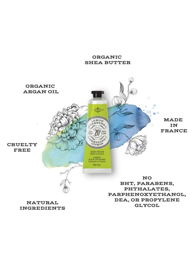 La Chatelaine 20% Shea Butter Hand Cream Lemon Verbena Organic Argan Oil Moisturizing Nourishing Repairing Hand Care Extra Rich Nongreasy Made In France Paraben Freetravel Size 1 Fl Oz - Image 4