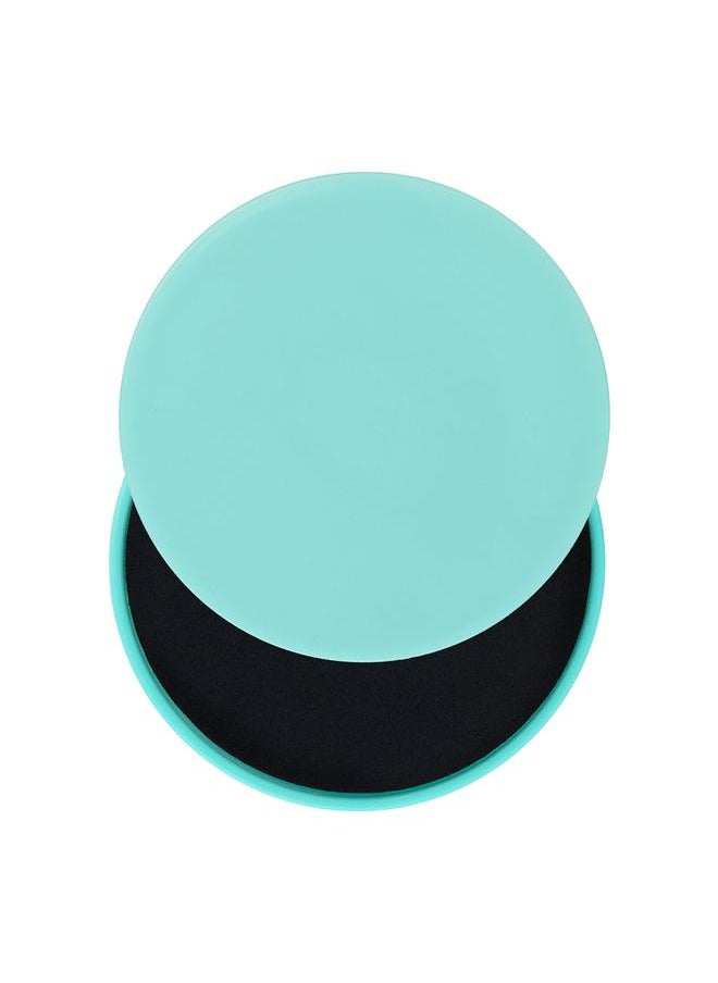 2PCS Exercise Sliding Gliding Disc Fitness Core Slider Sport Full Body Workout (light green)