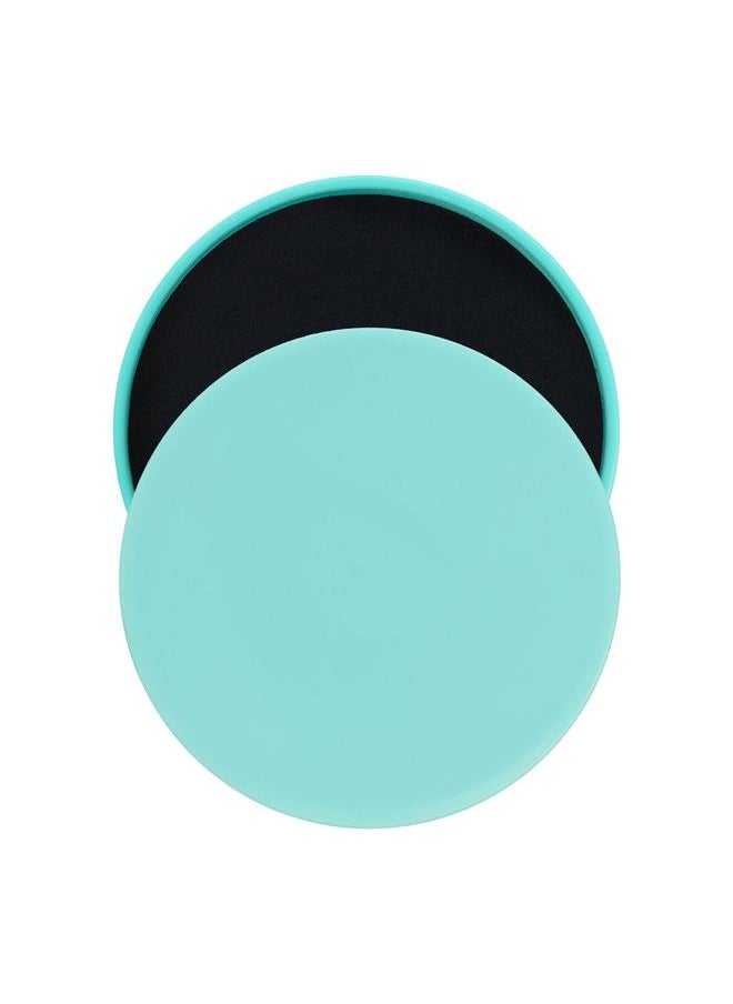 2PCS Exercise Sliding Gliding Disc Fitness Core Slider Sport Full Body Workout (light green)